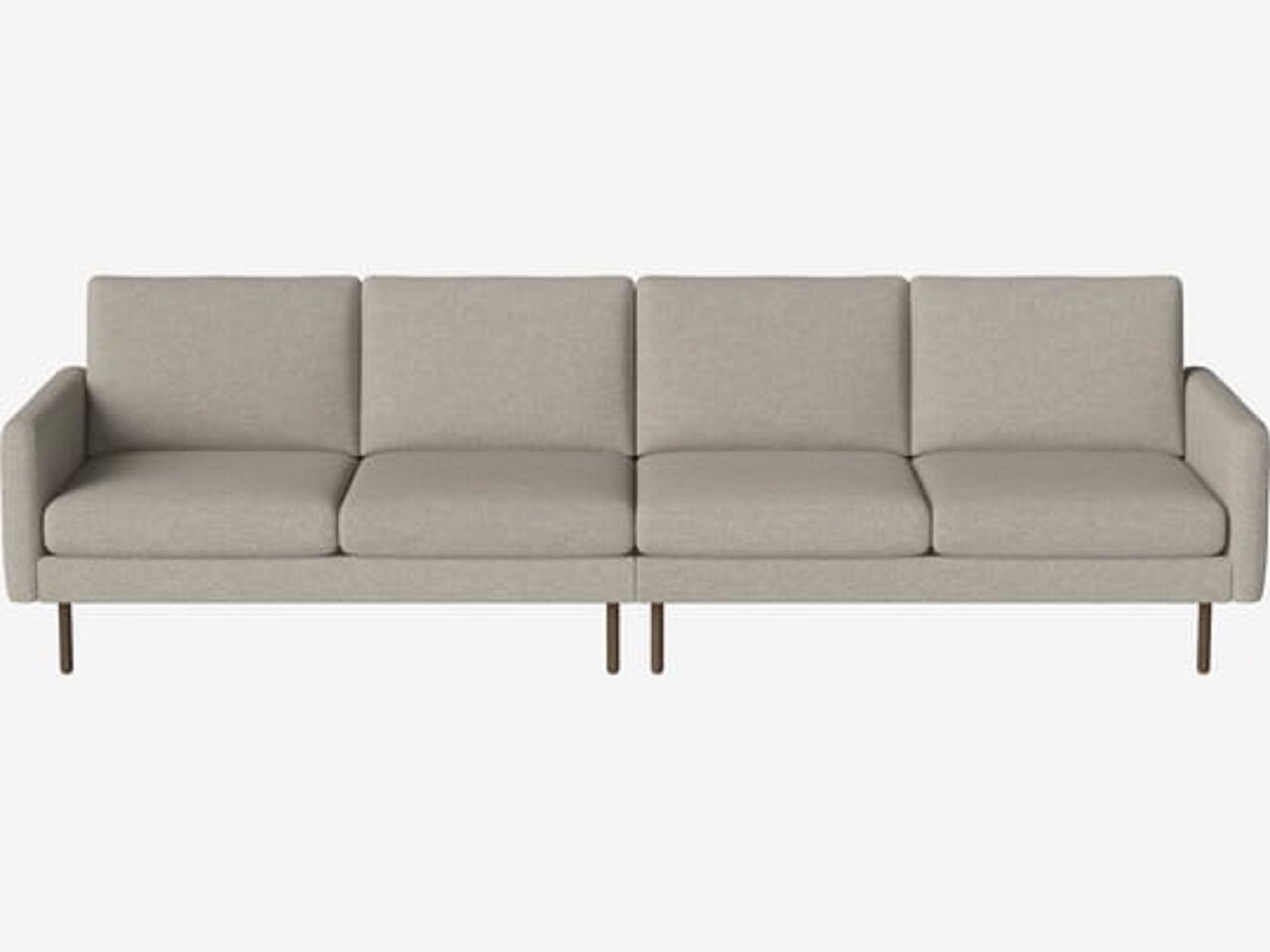Bolia Scandinavia Remix 4 Sitzer Sofa - 17 cm dunkle geölte Eiche