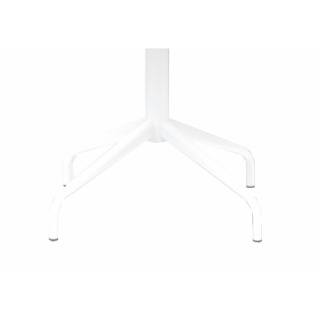 Flötotto PRO Vierstern-Aluminiumtisch, HPL - Schneeweiss
