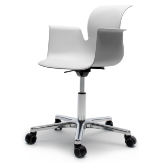 Flötotto PRO ARMCHAIR Drehstuhl - granitgrau / aluminium-poliert