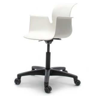 Flötotto PRO ARMCHAIR Drehstuhl - schneeweiss / polyamid-schwarz