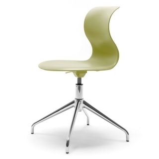 Flötotto PRO CHAIR Vierstern-Aluminiumgestell-kiwigruen / aluminium-poliert