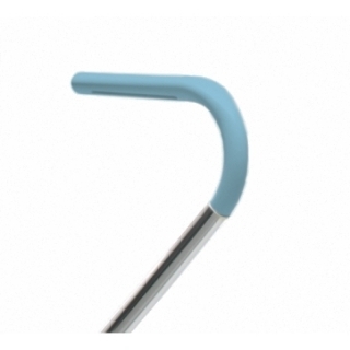 Flötotto PRO CHAIR Vierstern-Aluminiumgestell-Armlehnen-chrom-aquablau