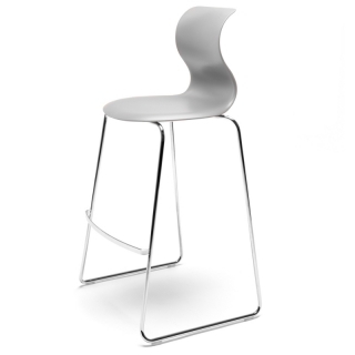 Flötotto PRO CHAIR Gleitkufengestell High - granitgrau / chrom