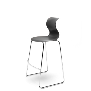 Flötotto PRO CHAIR Gleitkufengestell Medium - graphitschwarz / chrom
