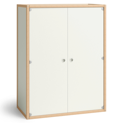 Flötotto Container mit Doppeltür 3 Einlegeböden, H148 B113 T60