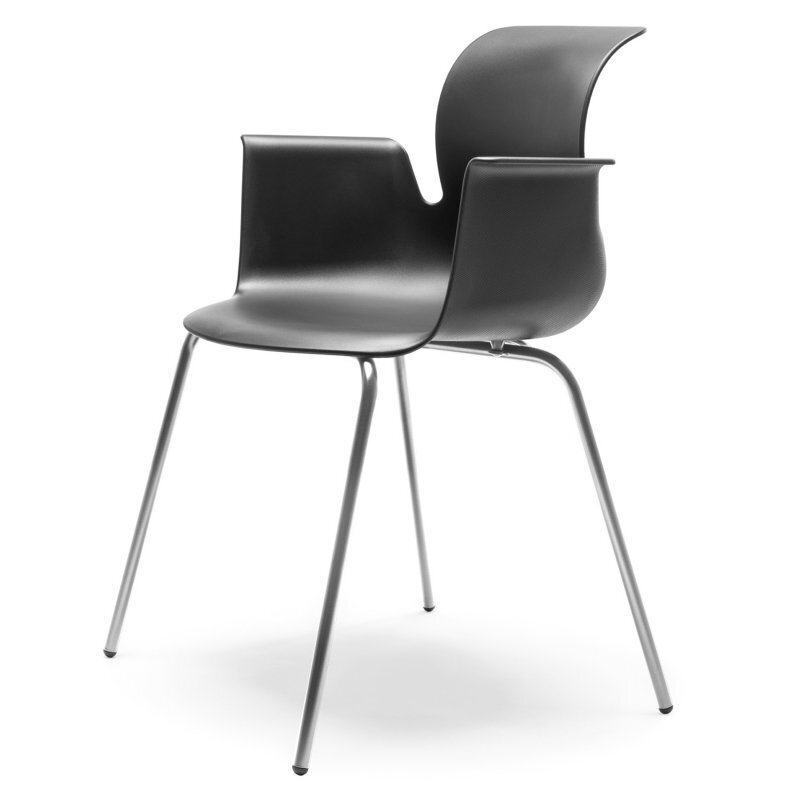 Flötotto PRO ARMCHAIR Vierbeingestell - graphitschwarz-chrom
