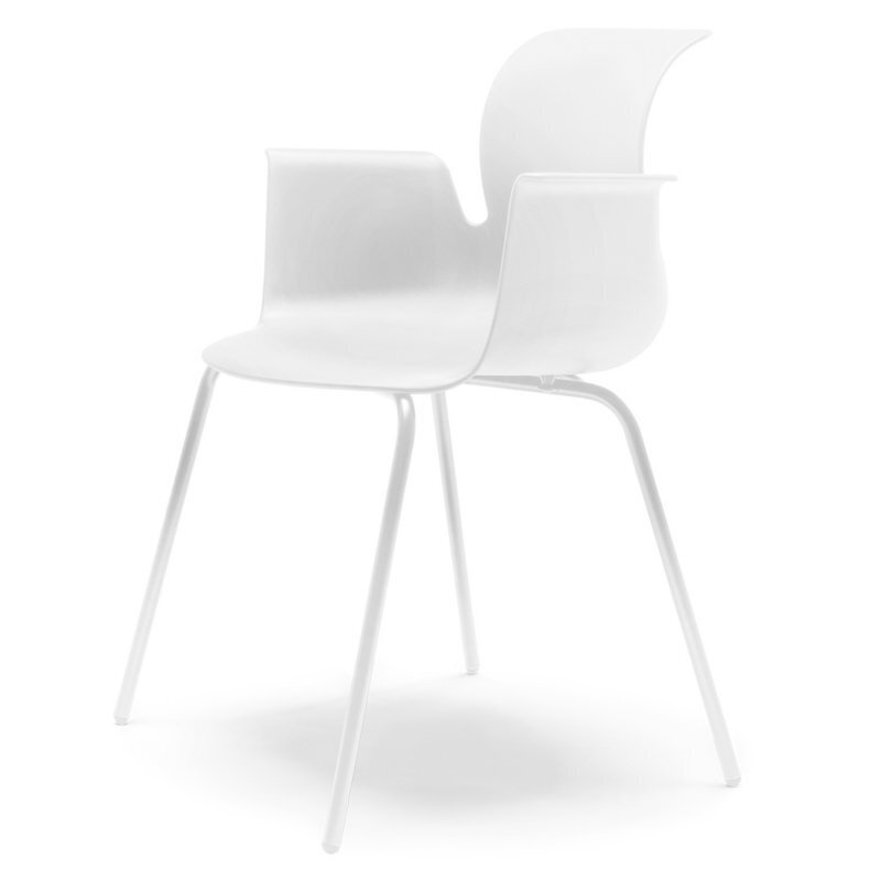 Flötotto PRO ARMCHAIR Vierbeingestell - Schneeweiss