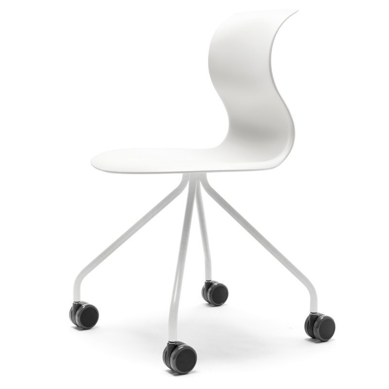 Flötotto PRO CHAIR X-Gestell mit Rollen - Schneeweiss