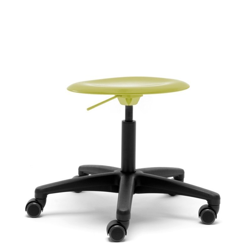 Flötotto PRO STOOL Drehhocker - kiwigruen - polyamid-schwarz