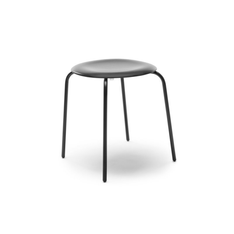 Flötotto PRO STOOL Vierbeingestell Niedrig - Graphitschwarz