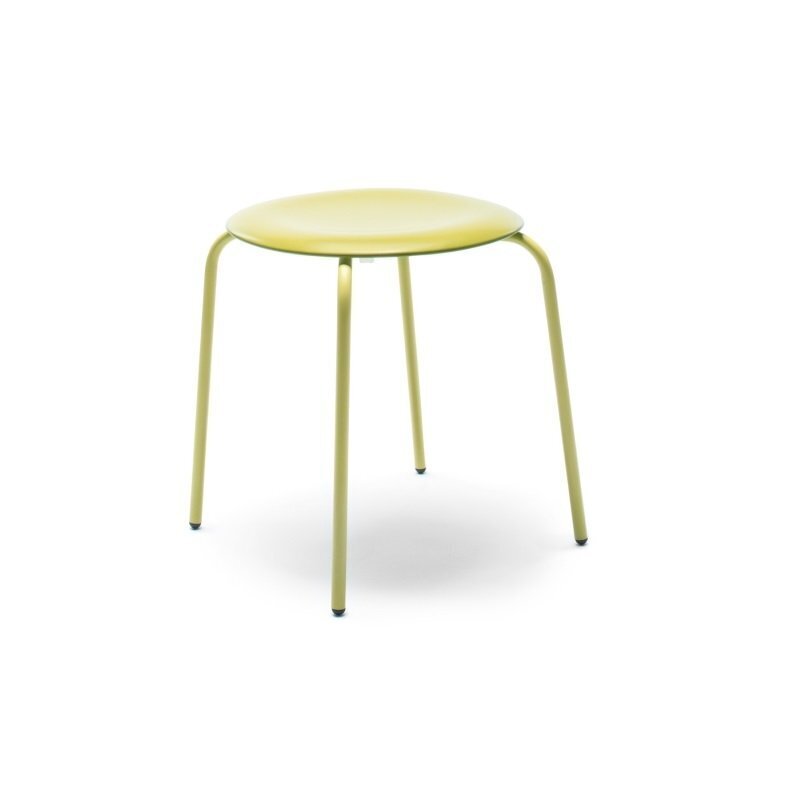 Flötotto PRO STOOL Vierbeingestell Niedrig - Kiwigruen