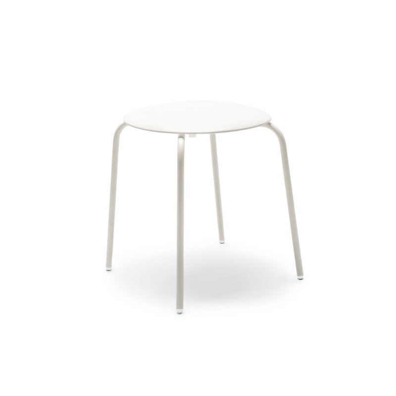 Flötotto PRO STOOL Vierbeingestell Niedrig - Schneeweiss