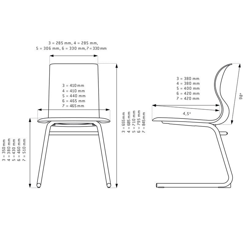Flötotto PRO CHAIR C-Gestell, Grösse 7