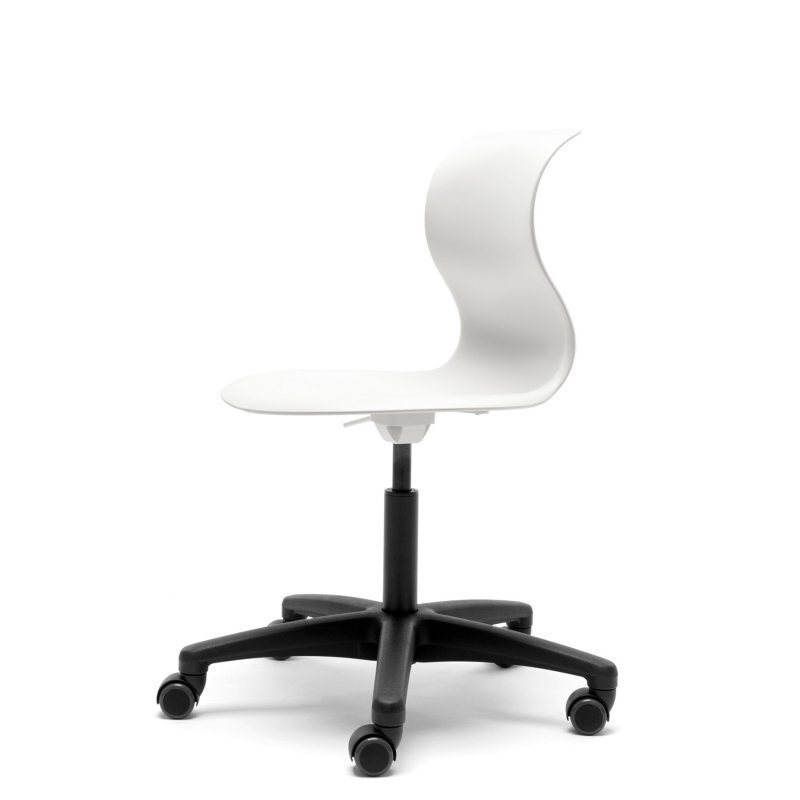Flötotto PRO CHAIR Drehstuhl, Grösse 5  - Schneeweiss - polyamid-schwarz