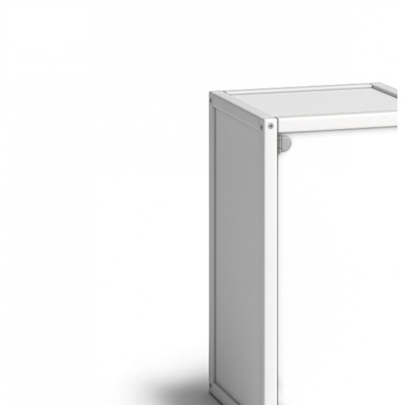 Flötotto Container mit Tür, H74 B60 T45 - Weiss - Weiss
