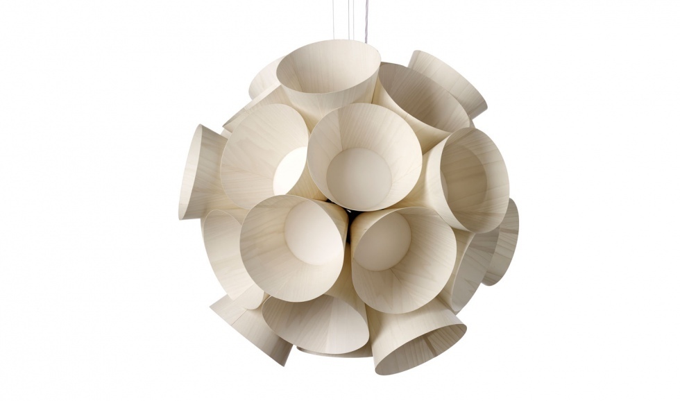 LZF Pendelleuchte Dandelion - American White Wood