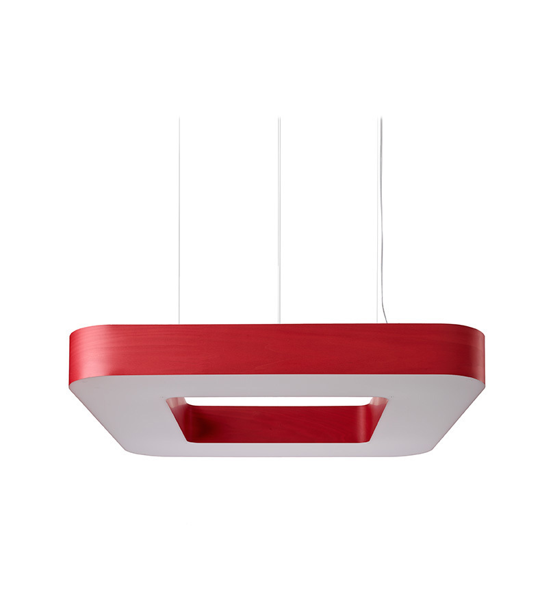 LZF Pendelleuchte Cuad - Large_Rot