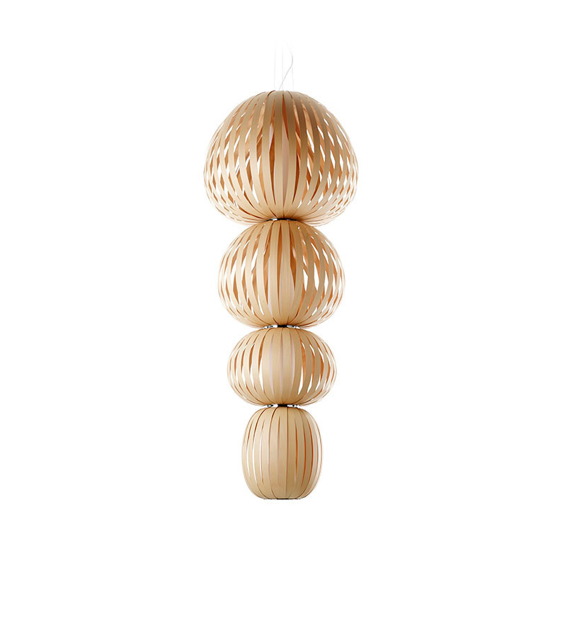 LZF Pendelleuchte Totem - 4 - Buche