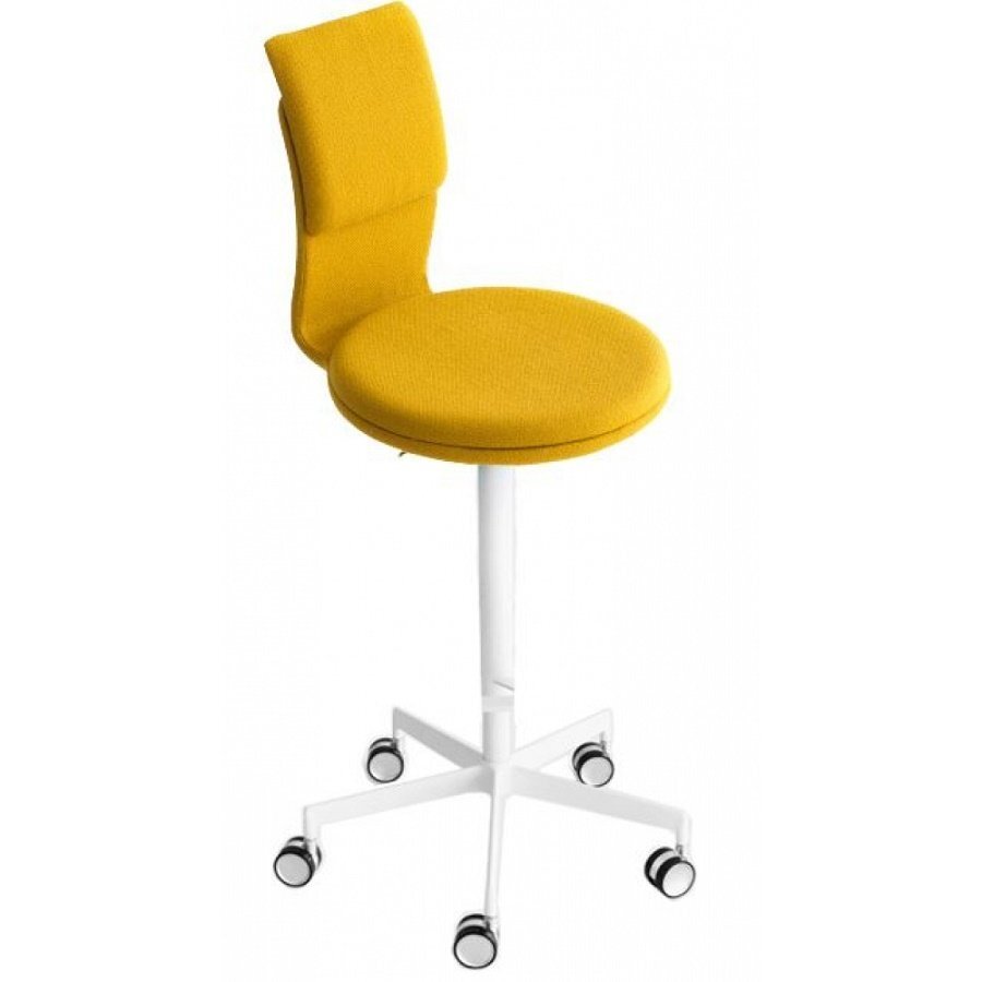 Lapalma Lab S70 Hocker weiss mit Rückenlehne