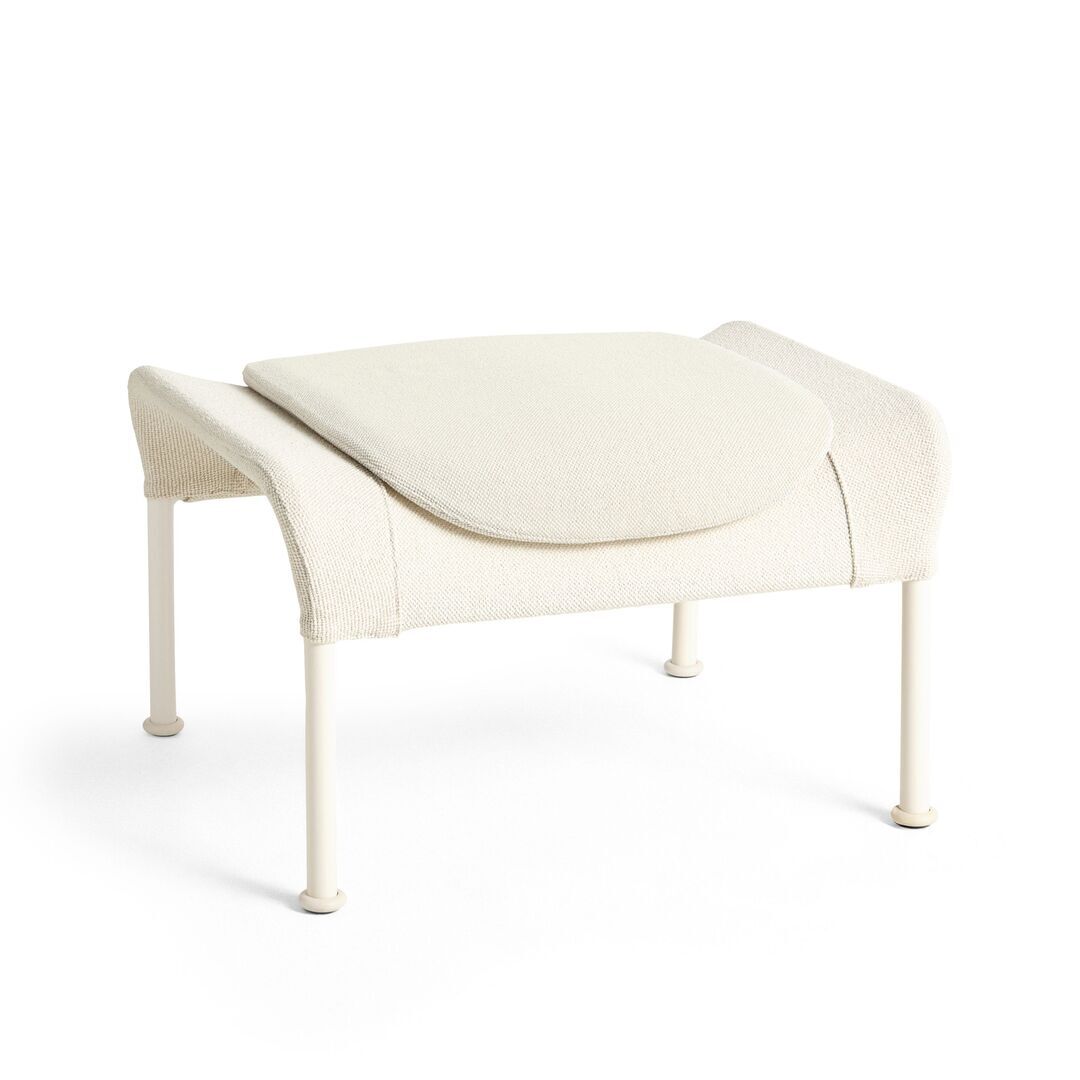 HAY Hay O2 Ottoman Filzgleiter, Eggshell, Lift - Soft Cream
