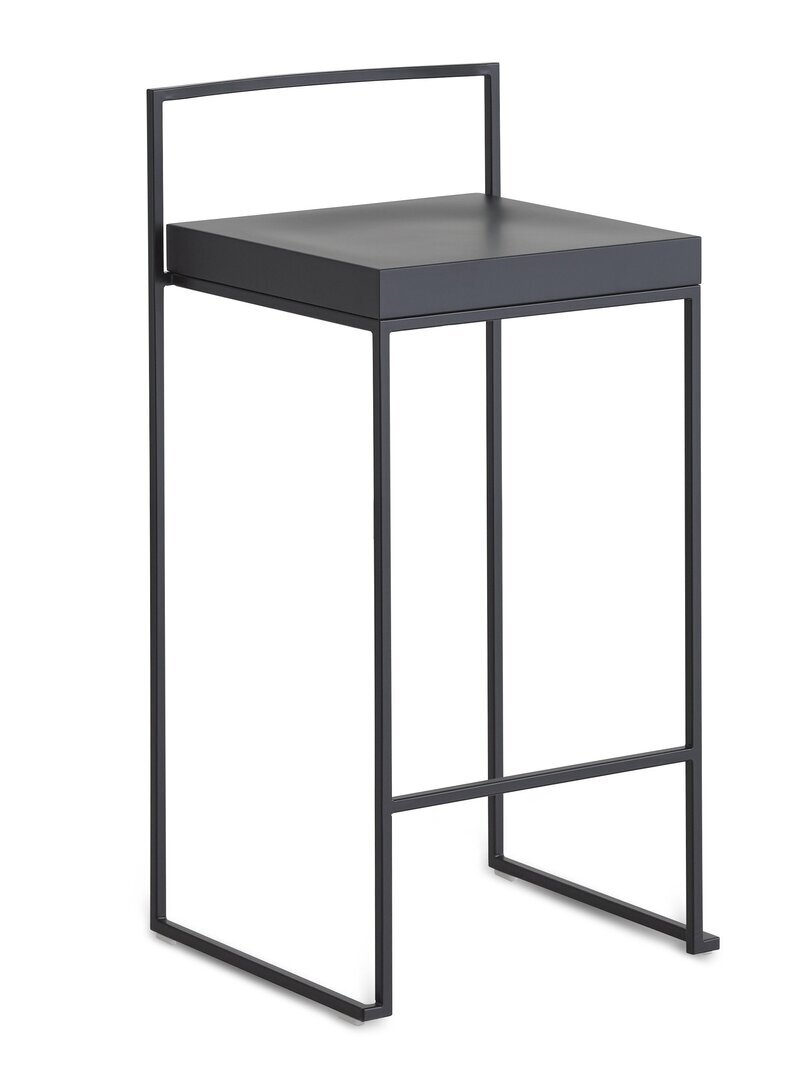 Lapalma Cubo 65 Hocker - Schwarz Lackiert - Holz Schwarz Lackiert