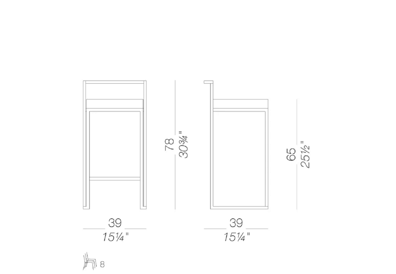 Lapalma Cubo 65 Hocker