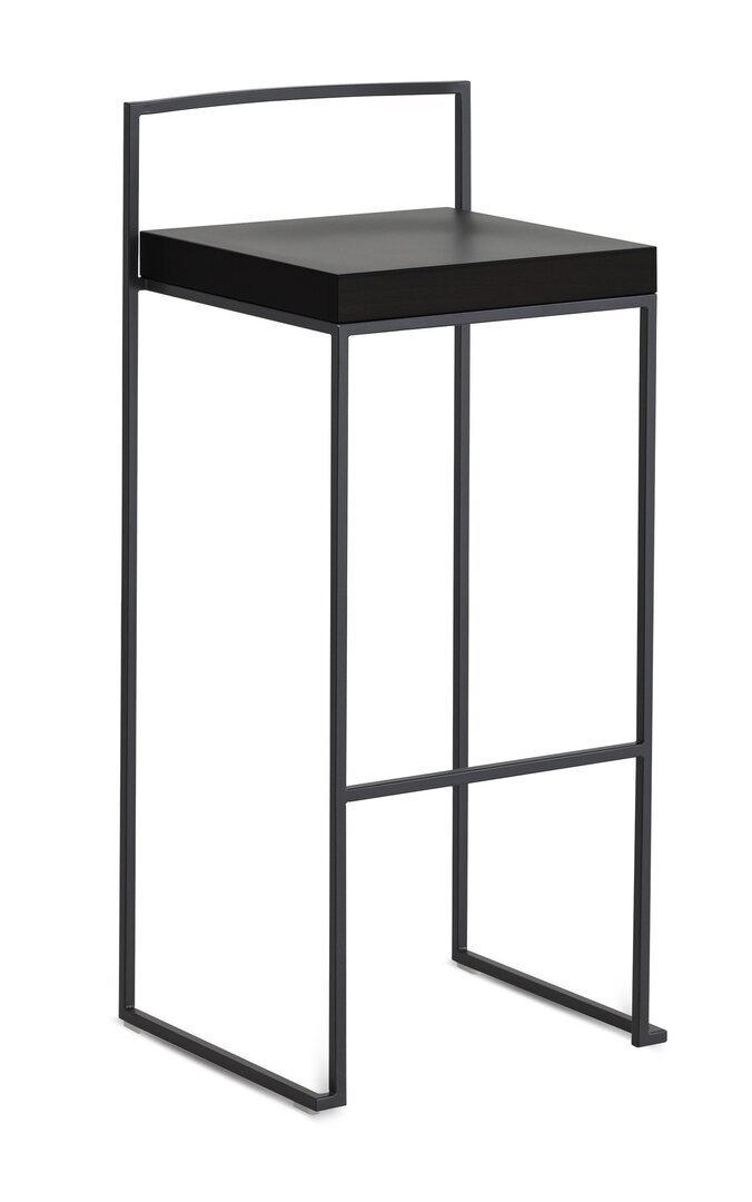 Lapalma Cubo Hocker 75 - Schwarz Lackiert - Holz Schwarz Lackiert