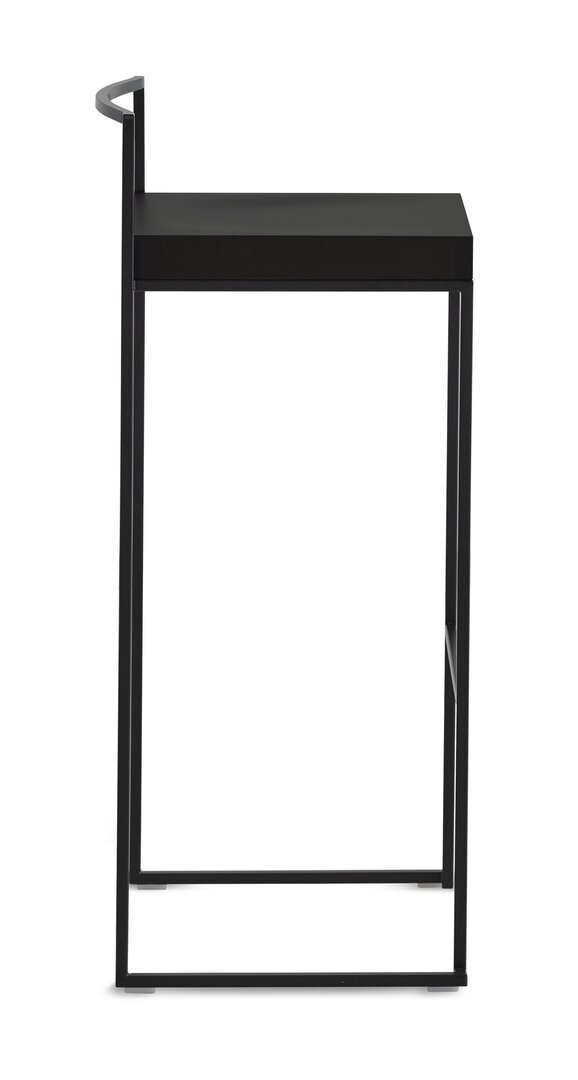 Lapalma Cubo Hocker 75 - Schwarz Lackiert - Holz Schwarz Lackiert