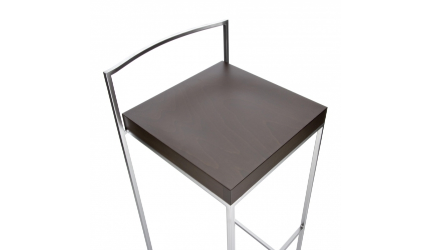 Lapalma Cubo Hocker 75 - Leder - C9 Dunkelbraun