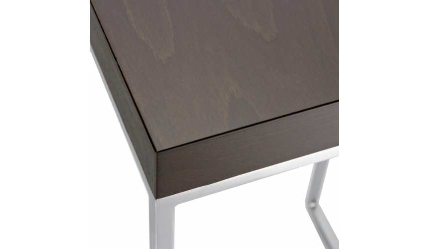 Lapalma Cubo Hocker 75 - Leder - C9 Dunkelbraun
