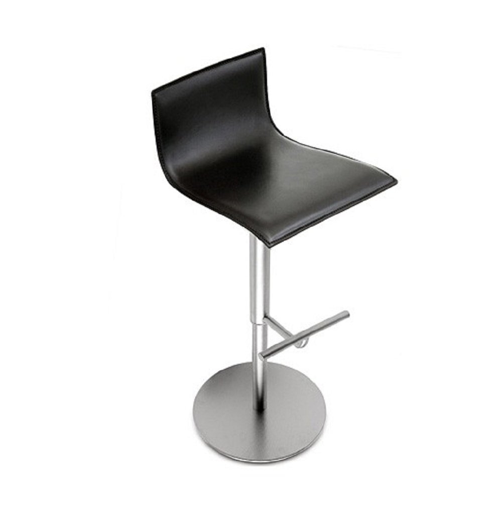 Lapalma Thin Hocker - Edelstahl - Schwarz Offenporig