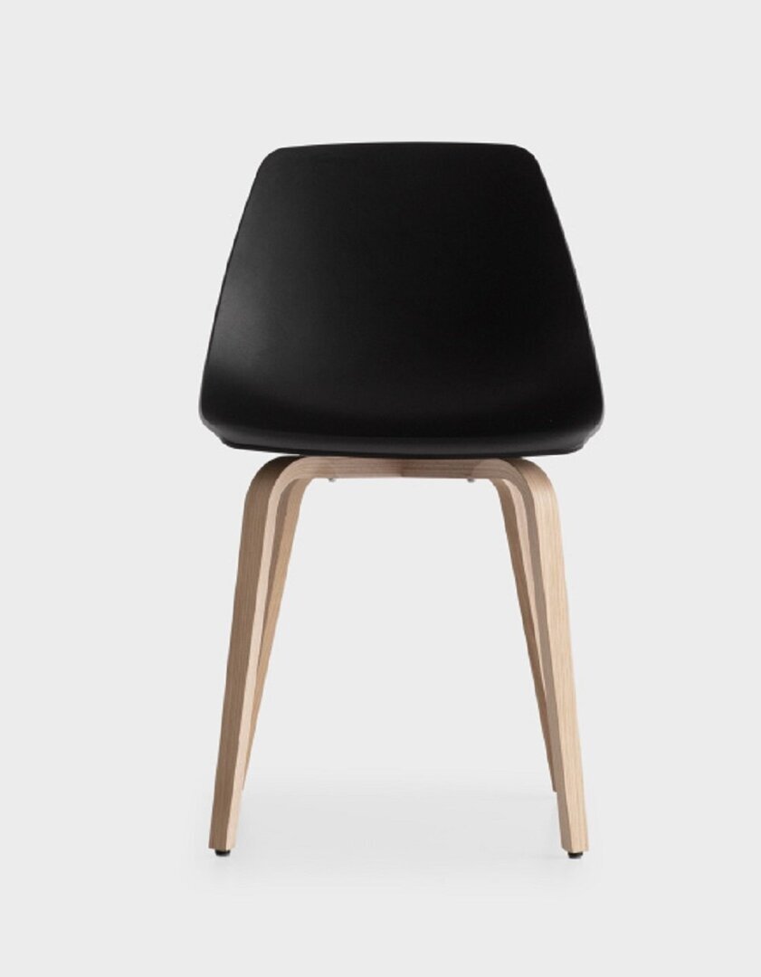 Lapalma Miunn Stuhl Holz - Baydur® Schwarz - Eiche Gebleicht