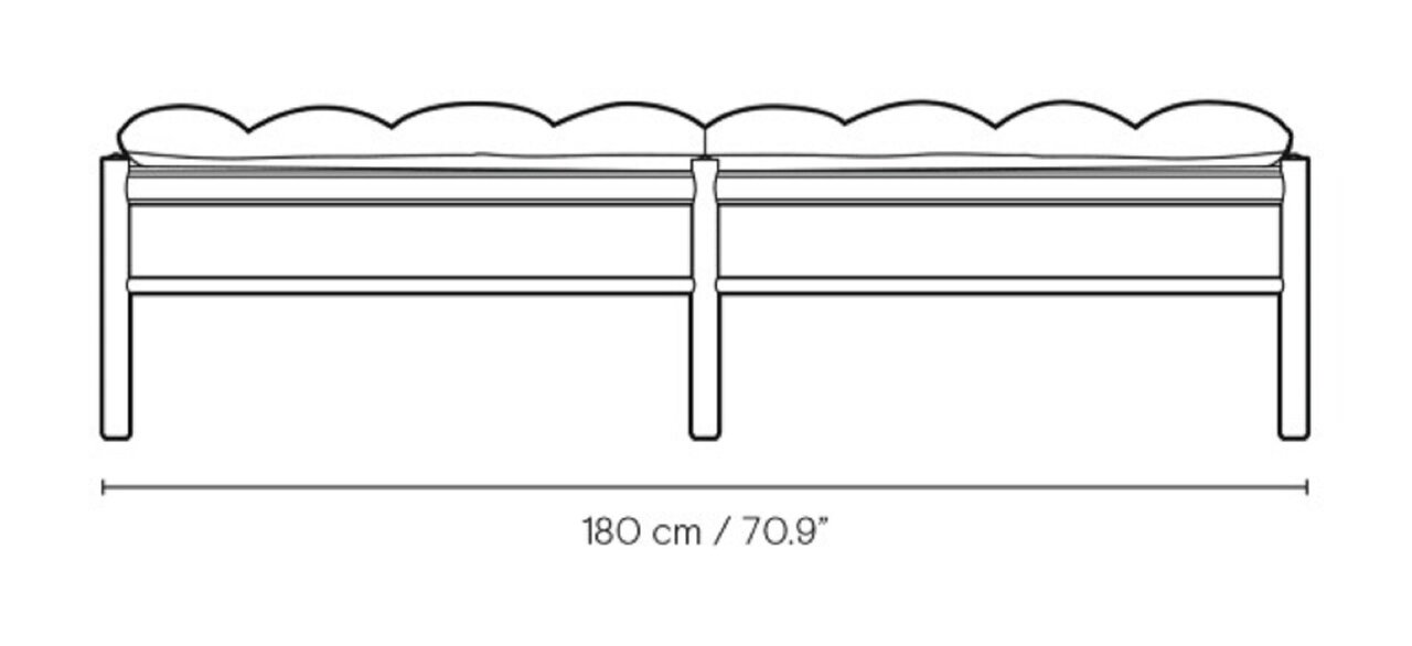 Carl Hansen & Søn OW150 Daybed mit Lederbezug