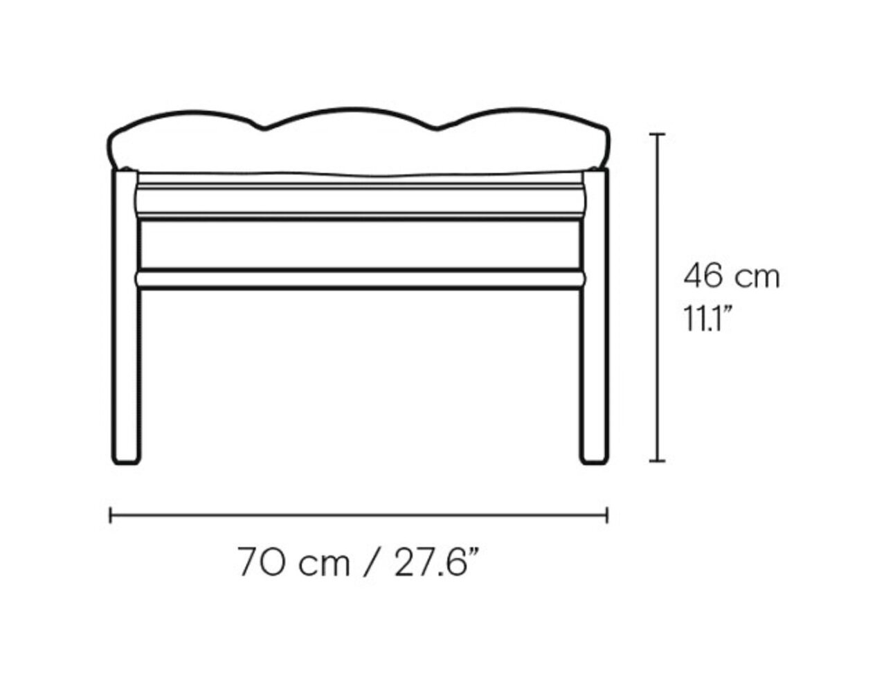 Carl Hansen & Søn OW150 Daybed mit Textilbezug