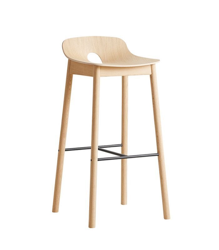 Woud Mono bar stool - Oak