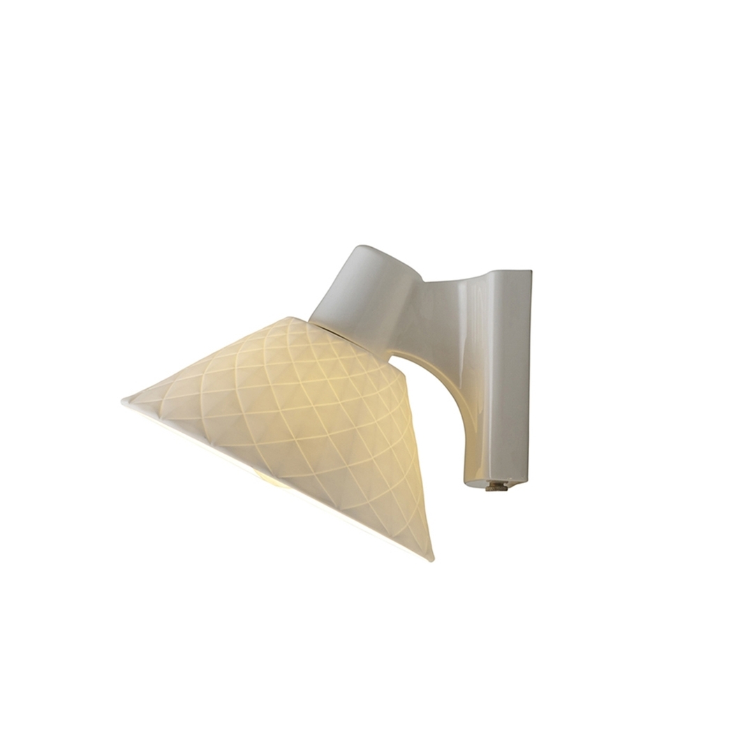 ORIGINAL BTC Oxford 2 Bone China Pitched Wall Light