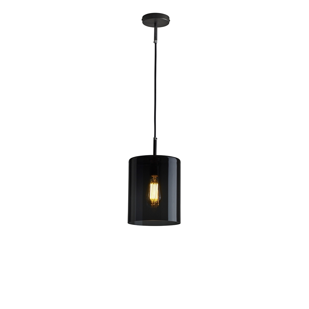 ORIGINAL BTC Brompton, Size 3 Anthracite Glass Pendant
