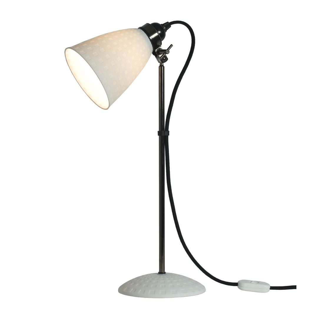 ORIGINAL BTC Hector 21 Table Lamp, White Textured
