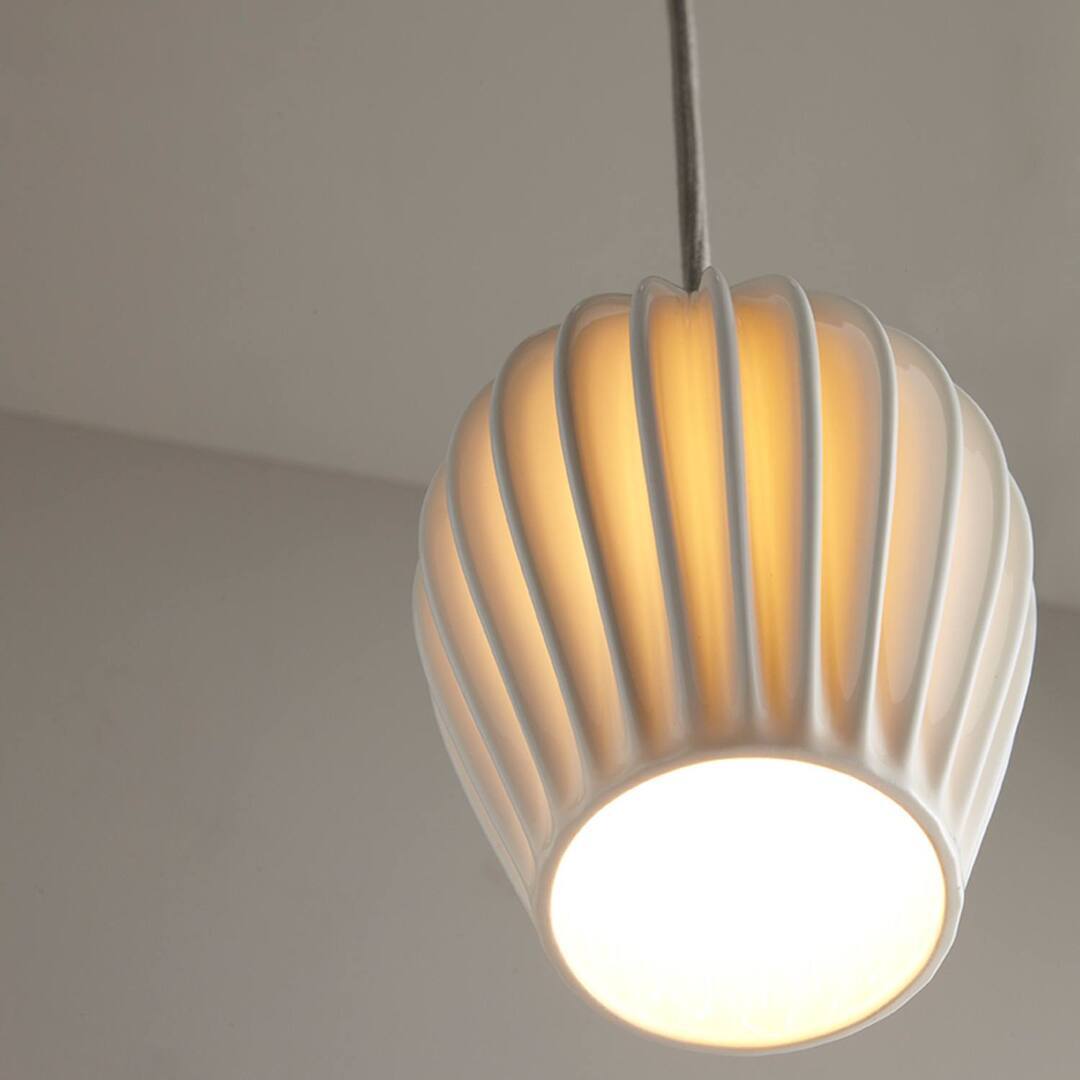 ORIGINAL BTC Fin Pendant, Sand and Taupe Braided Cable