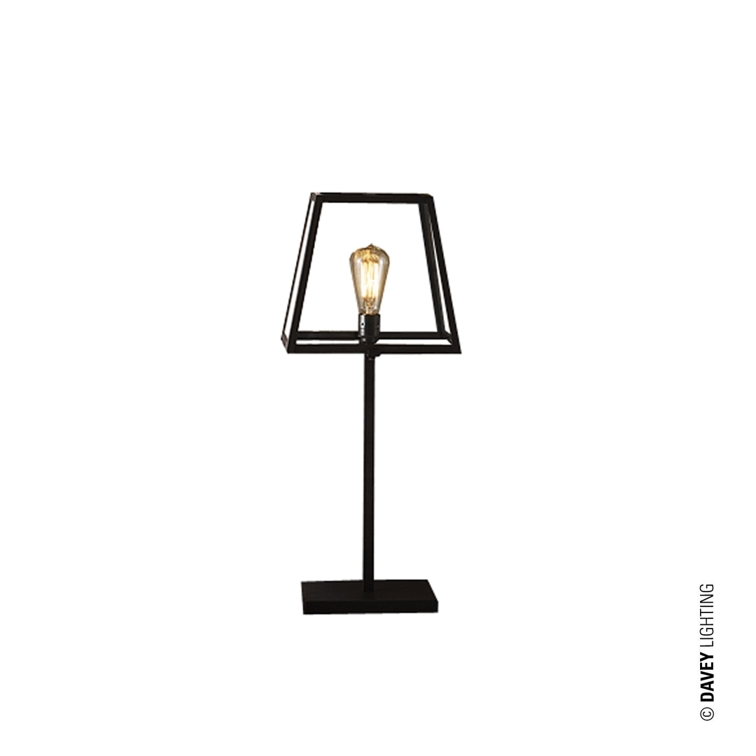 ORIGINAL BTC Quad Medium Table Light, Weathered Brass, Clear Glass