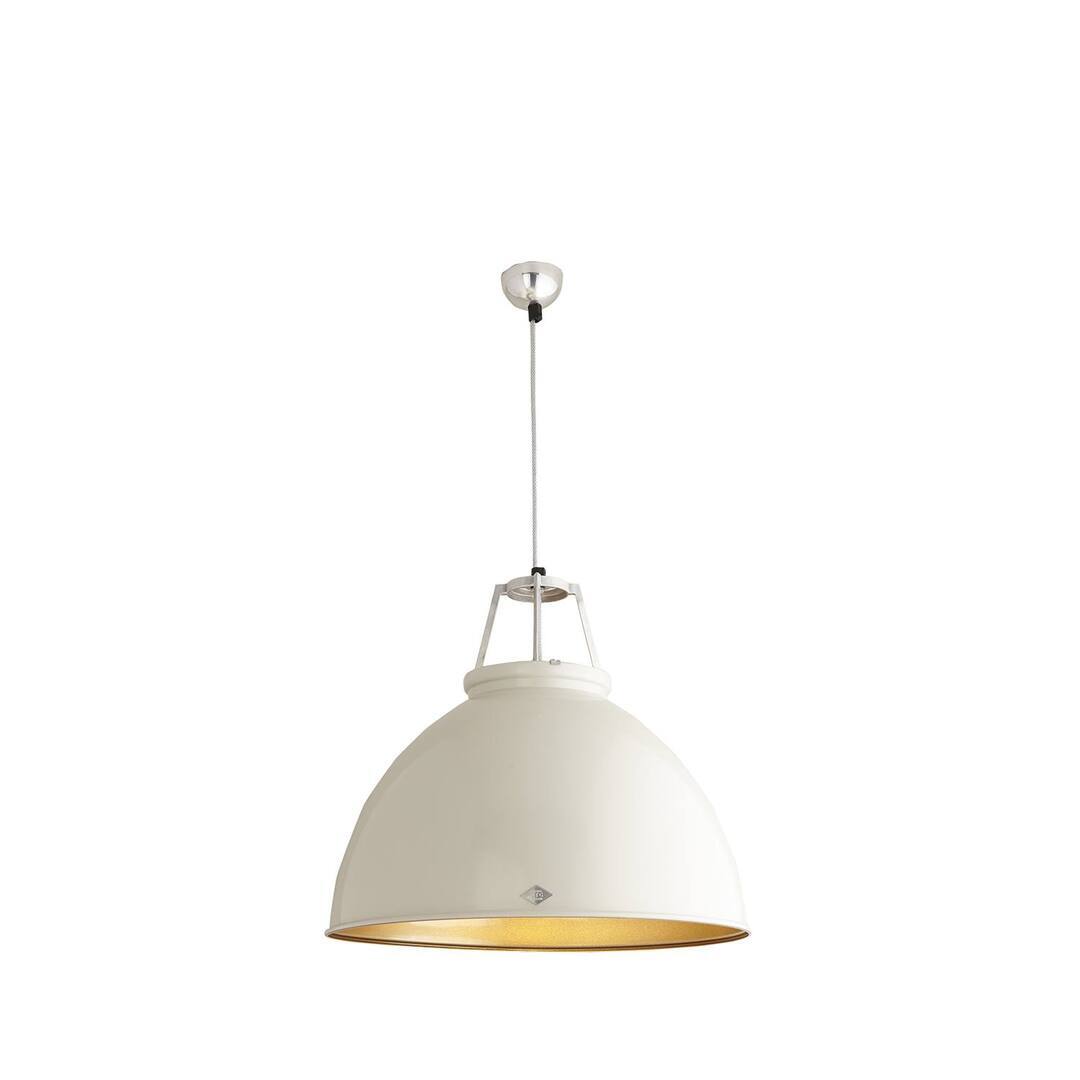 ORIGINAL BTC Titan Size 5 Pendant Light - Putty_Grey_Bronze_Interior