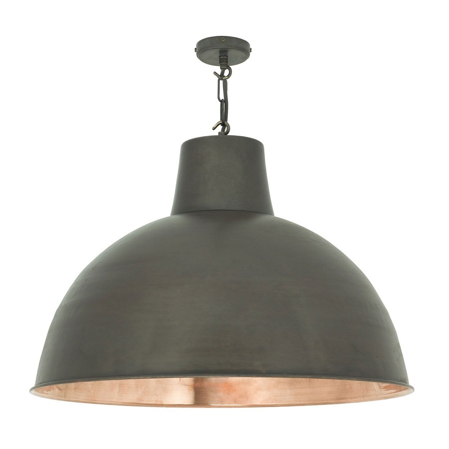 ORIGINAL BTC Spun Relector, Large - Weathered copper with polished copper interior
