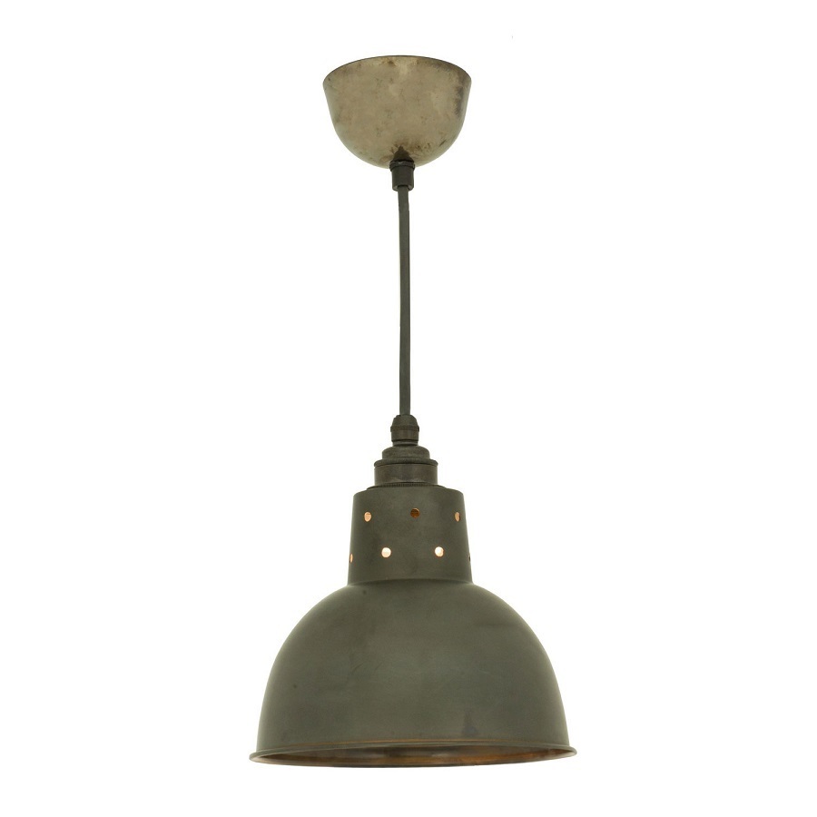 ORIGINAL BTC Spun Reflector with Cord Grip Lampholder - Weathered Copper