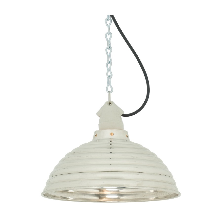 ORIGINAL BTC Spun Ripple with Suspension Lampholder - Polished Aluminium