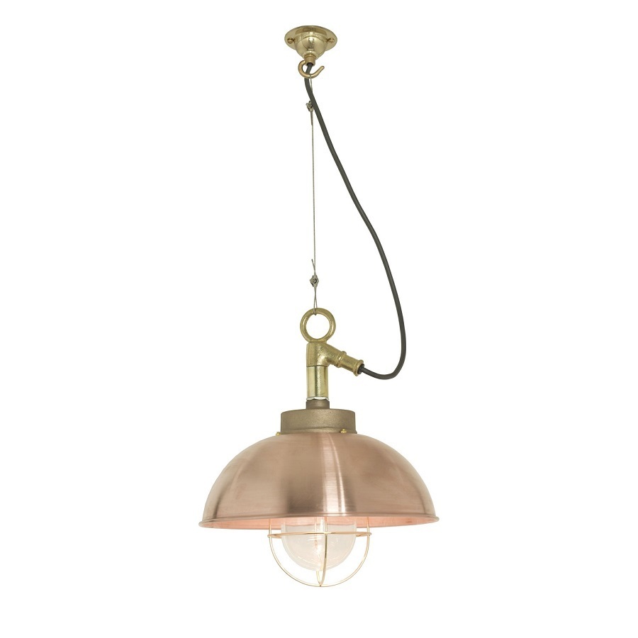 ORIGINAL BTC Shipyard Pendant Light - Copper, Clear Glass