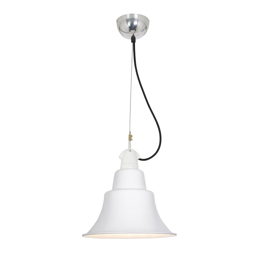 ORIGINAL BTC Zoe Pendant Brass - White