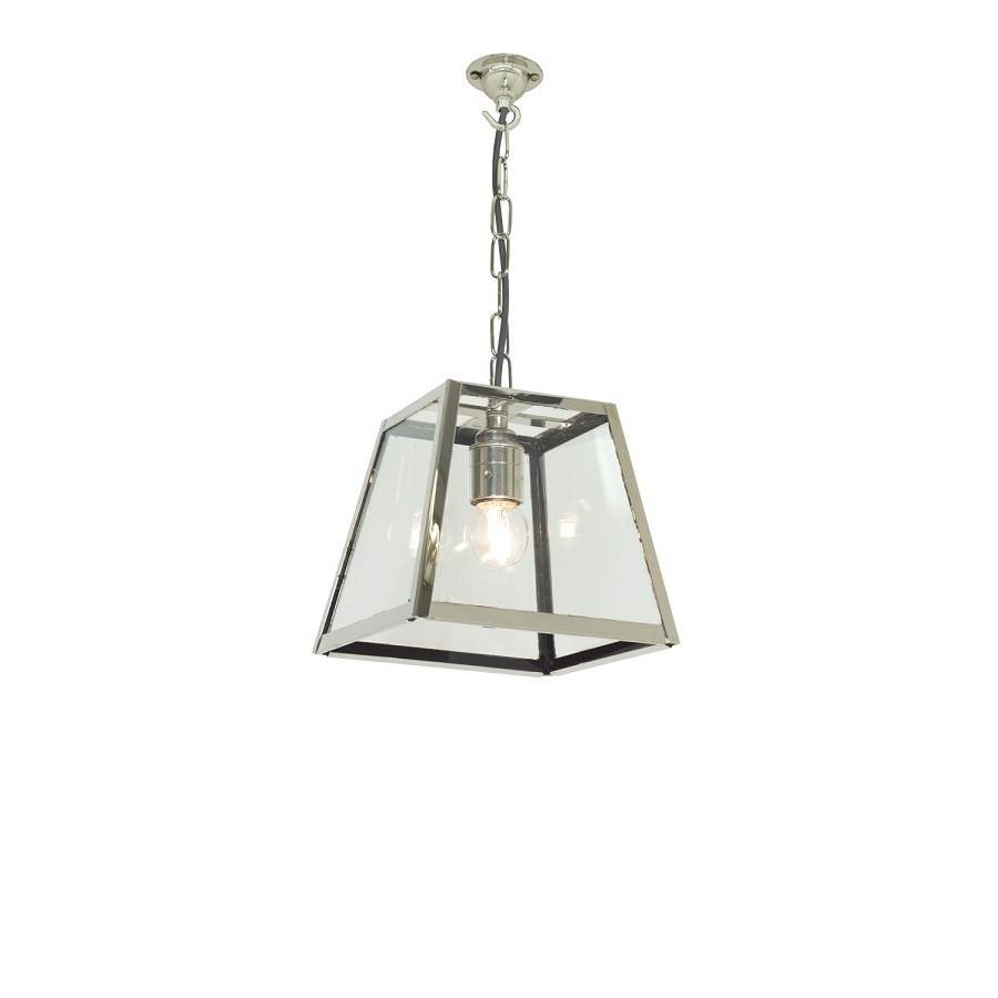 ORIGINAL BTC Quad Pendant Internally Glazed, Small, Clear - Polished nickel