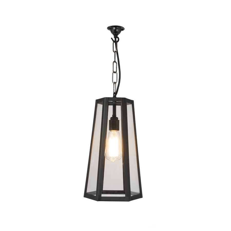 ORIGINAL BTC Hex Pendant Light, Weathered Brass
