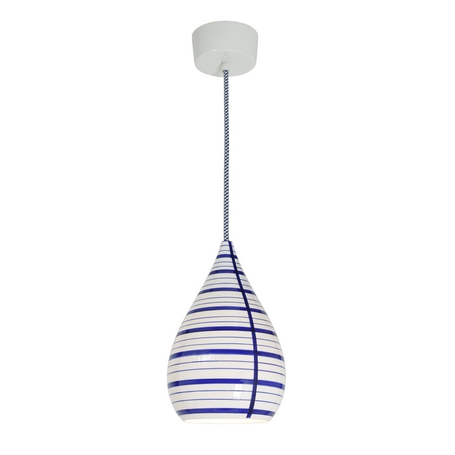 ORIGINAL BTC Circle Line Drop Pendant Light - Natural white & blue