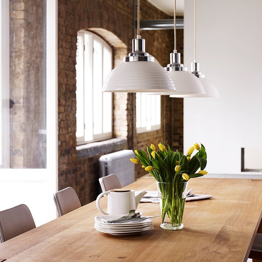 ORIGINAL BTC Cosmo Stepped Pendant Light, White